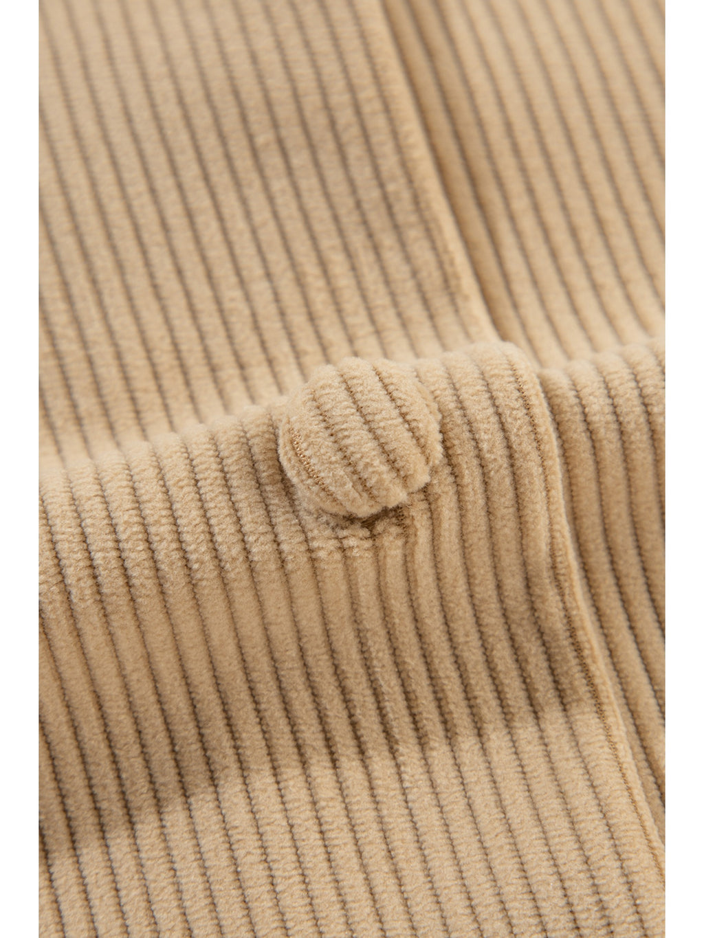 Womens Corduroy Sherpa Jackets Button Long Sleeve Fleece Outwear Coat with Pockets