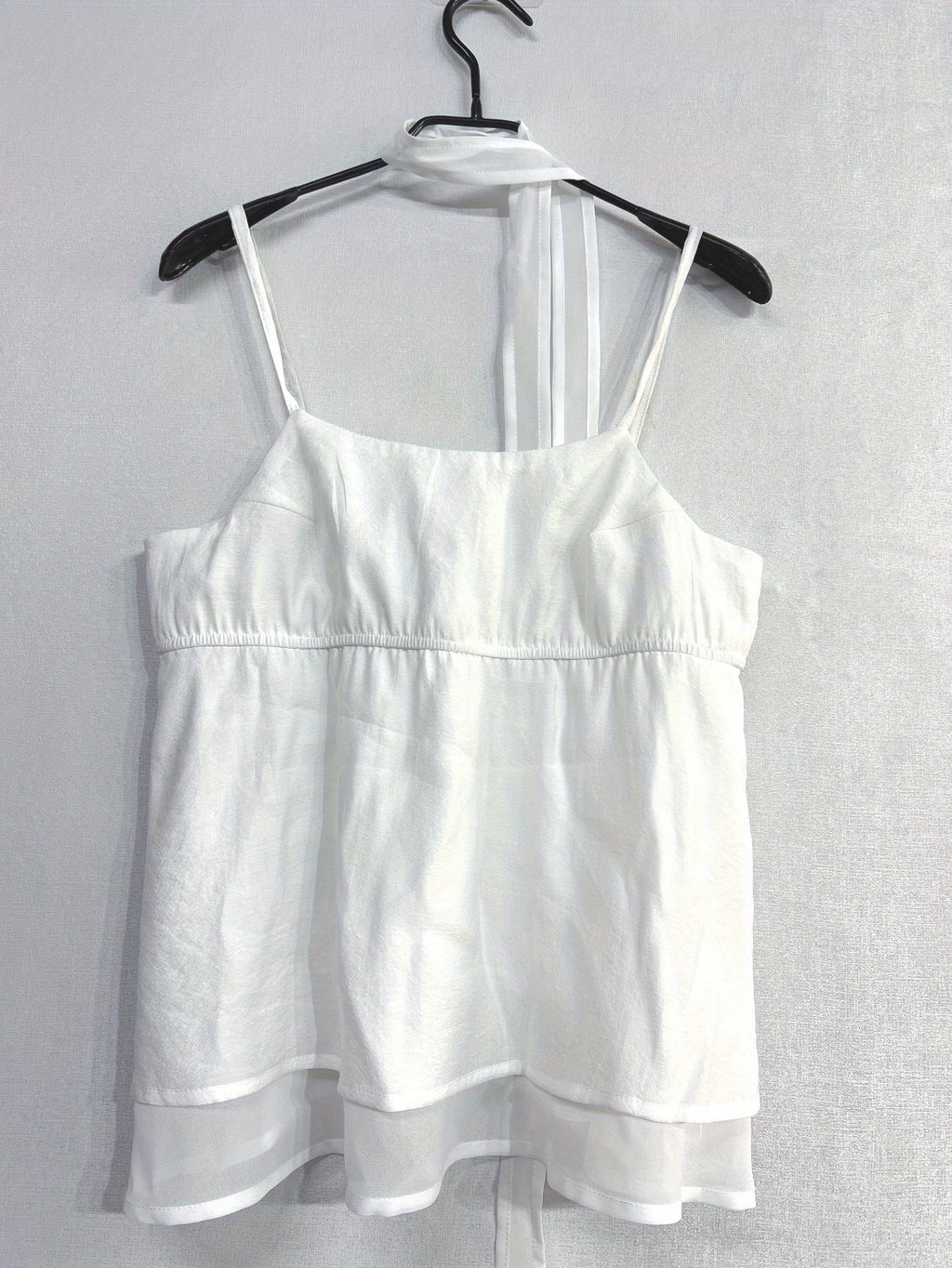Y2K Women's Sleeveless Tie-Front Crop Top - Stretchy Polyester Vest with Ribbed Cuffs, Machine Washable Casual Streetwear for All-Season Layering