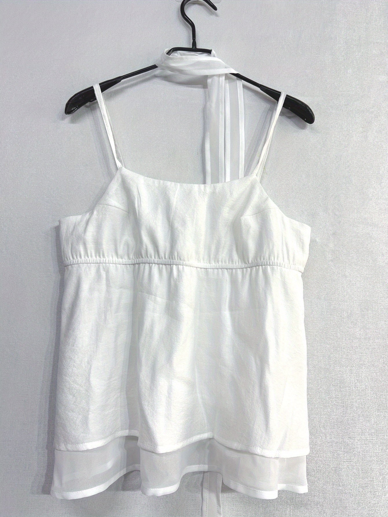 Y2K Women's Sleeveless Tie-Front Crop Top - Stretchy Polyester Vest with Ribbed Cuffs, Machine Washable Casual Streetwear for All-Season Layering