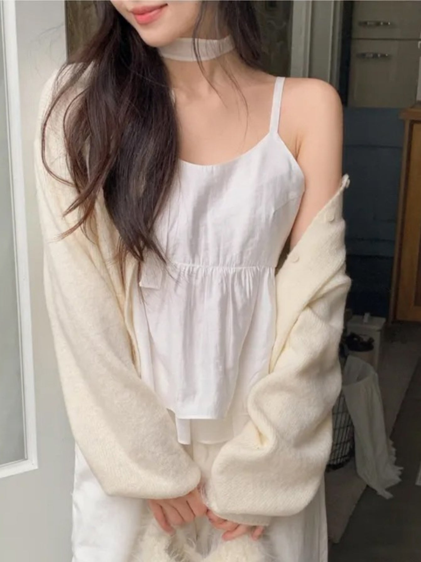 Y2K Women's Sleeveless Tie-Front Crop Top - Stretchy Polyester Vest with Ribbed Cuffs, Machine Washable Casual Streetwear for All-Season Layering
