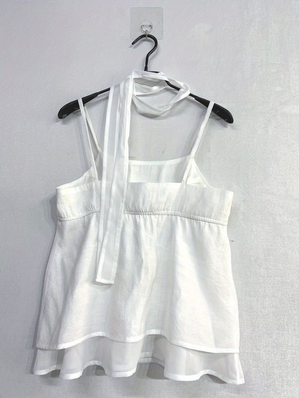 Y2K Women's Sleeveless Tie-Front Crop Top - Stretchy Polyester Vest with Ribbed Cuffs, Machine Washable Casual Streetwear for All-Season Layering