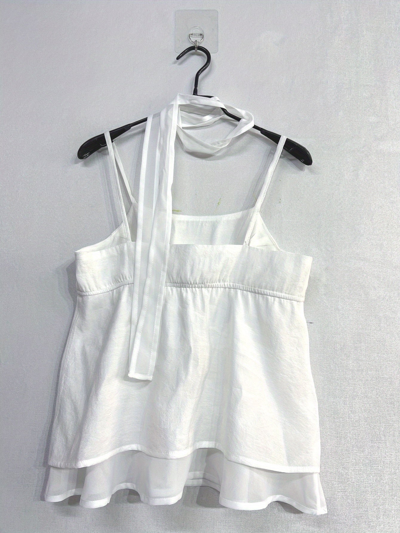 Y2K Women's Sleeveless Tie-Front Crop Top - Stretchy Polyester Vest with Ribbed Cuffs, Machine Washable Casual Streetwear for All-Season Layering