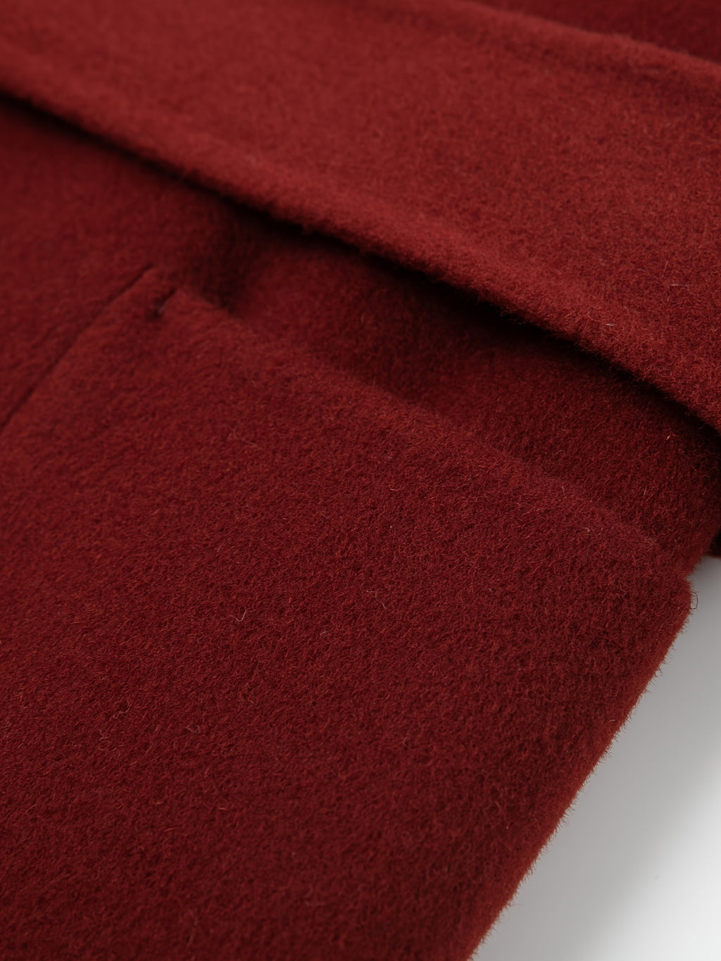 100% Wool Red Double-Faced Coat - Stylish Belted Woolen Winter Coat for Women, Winter Outerwear | Stylish Red Coat | Belted Coat