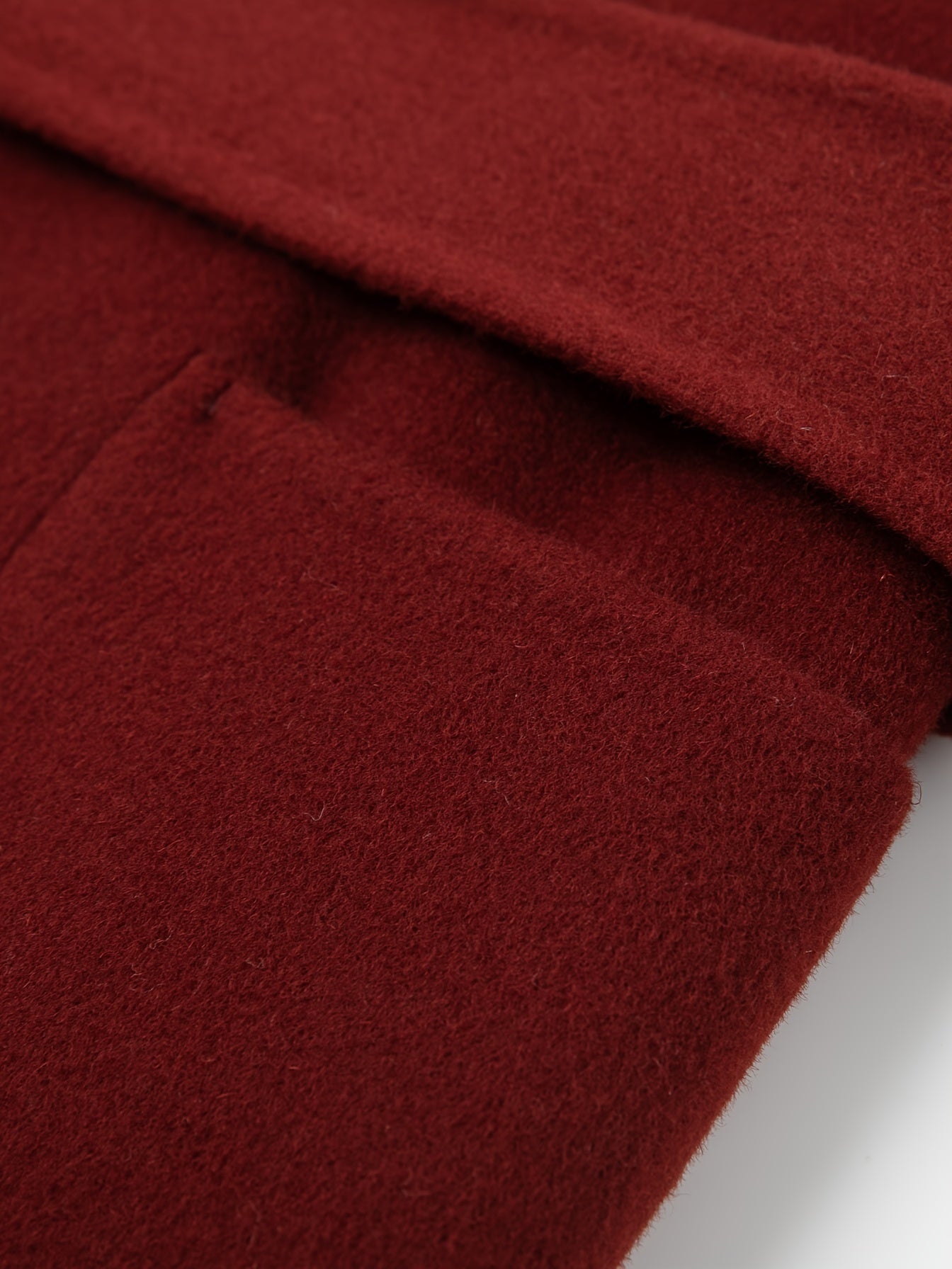 100% Wool Red Double-Faced Coat - Stylish Belted Woolen Winter Coat for Women, Winter Outerwear | Stylish Red Coat | Belted Coat